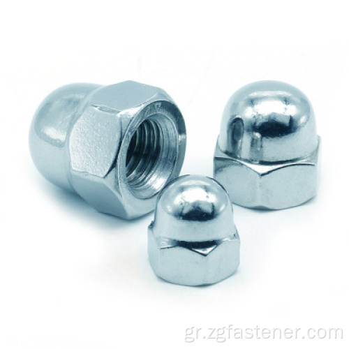 DIN1587 Blue White Zinc Acorn Hexagon Nuts M4M5M8M8